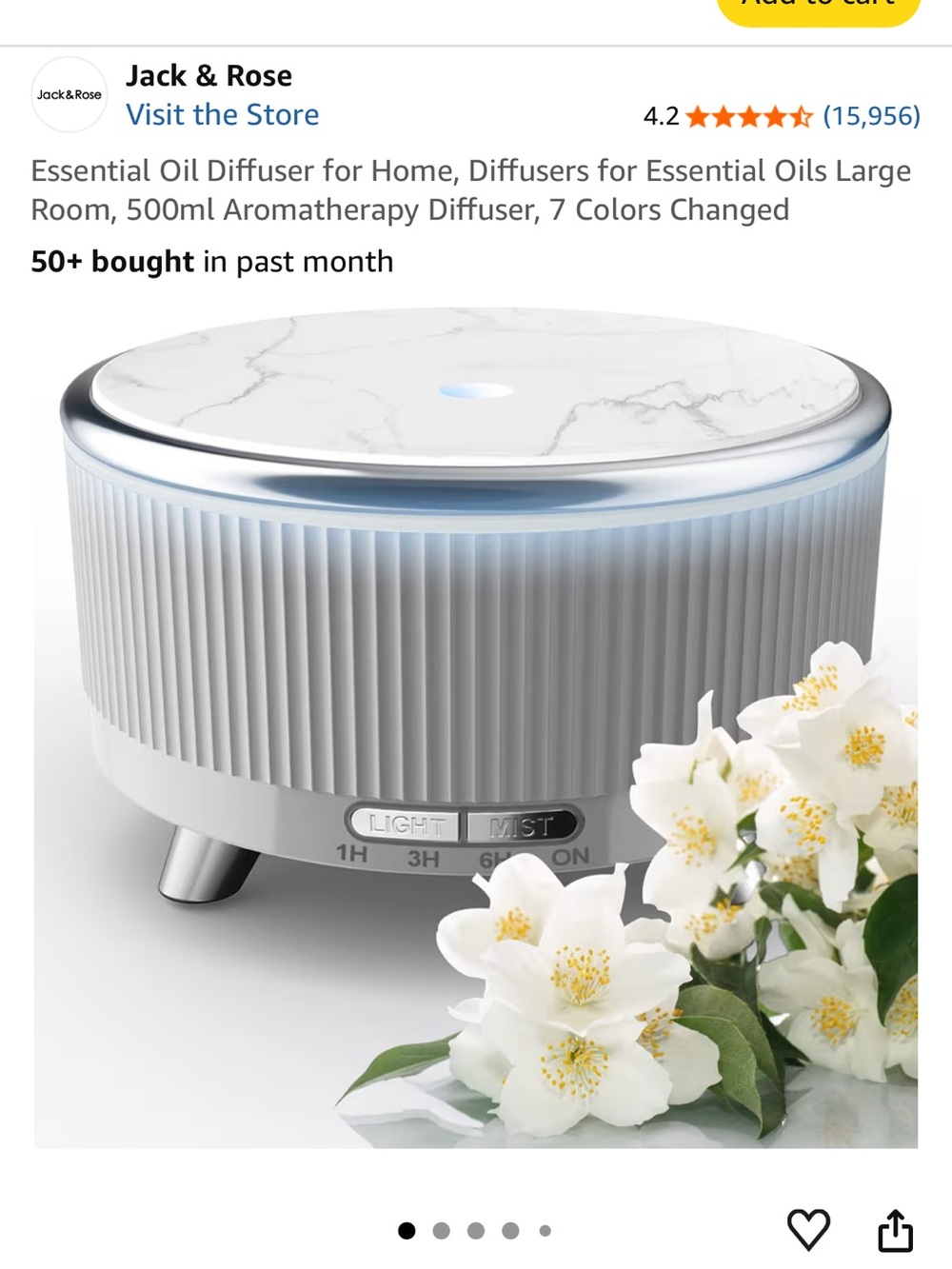 Jack & Rose 500 ml diffuser